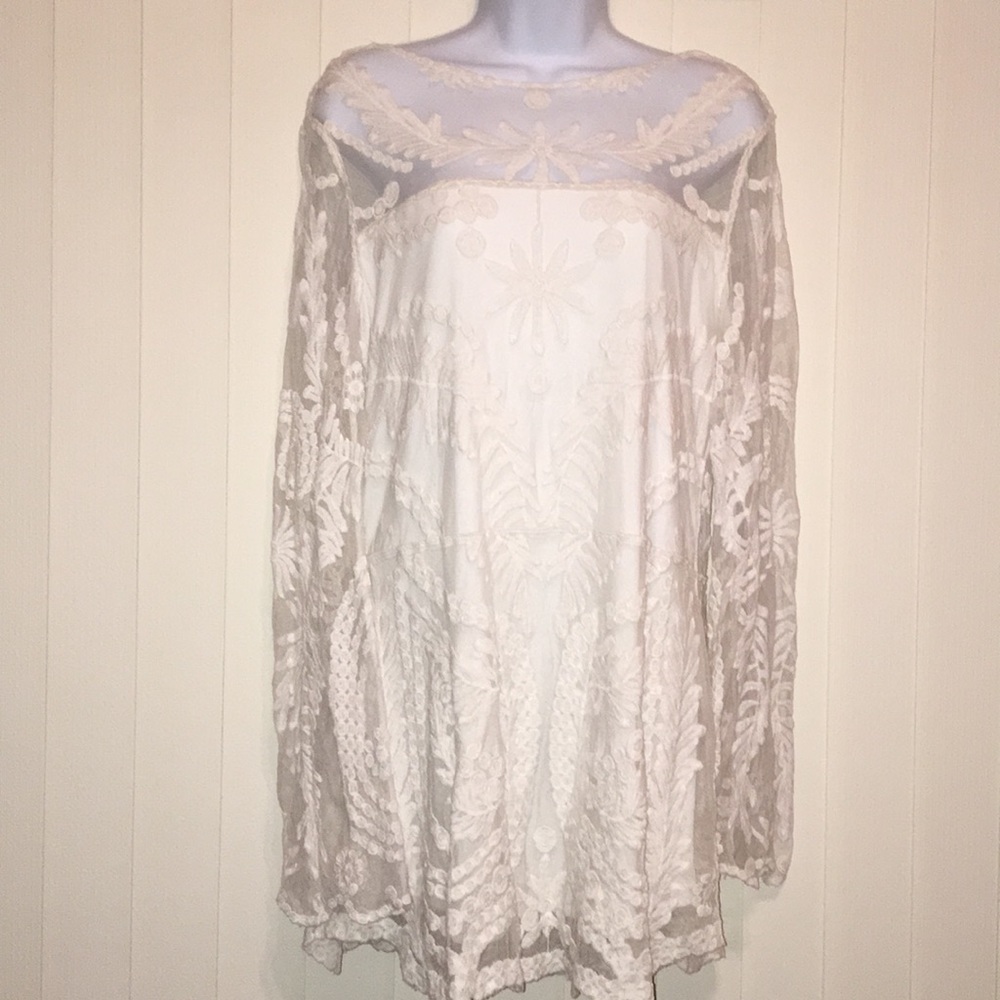 Lace Long Sleeve Dress - Picture 1 of 8